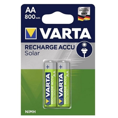 Varta 56736 Solar AA Şarj Edilebilir Kalem Pil 800mAh 2'Li